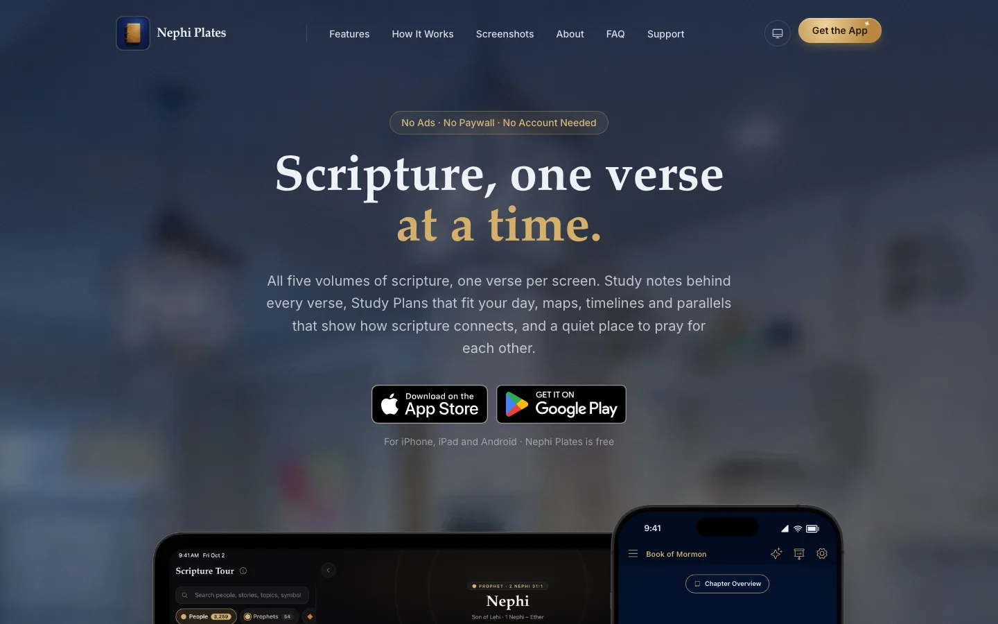 Nephi Plates website